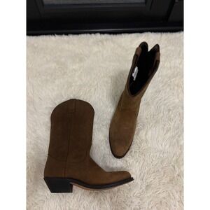 Masterson Boot Co. Brown Suede Western Cowboy Boots Women's‎ Size 8.5M